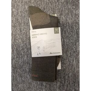 NEW Macpac Merino Hiking Socks Men's Size M 7.5 to 10 Green Wool Blend